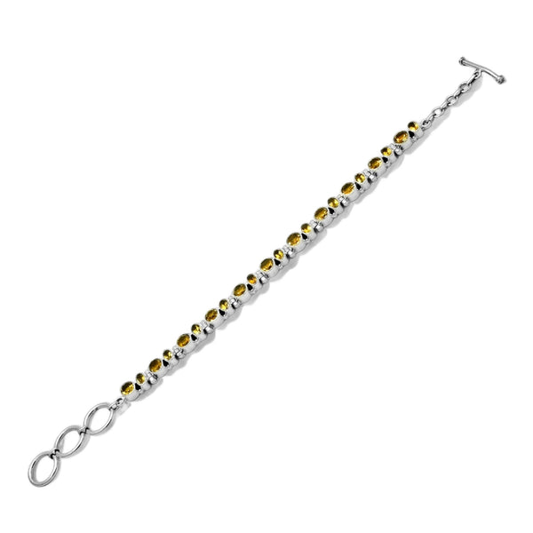 Sterling Silver Citrine Bracelet SSBR95