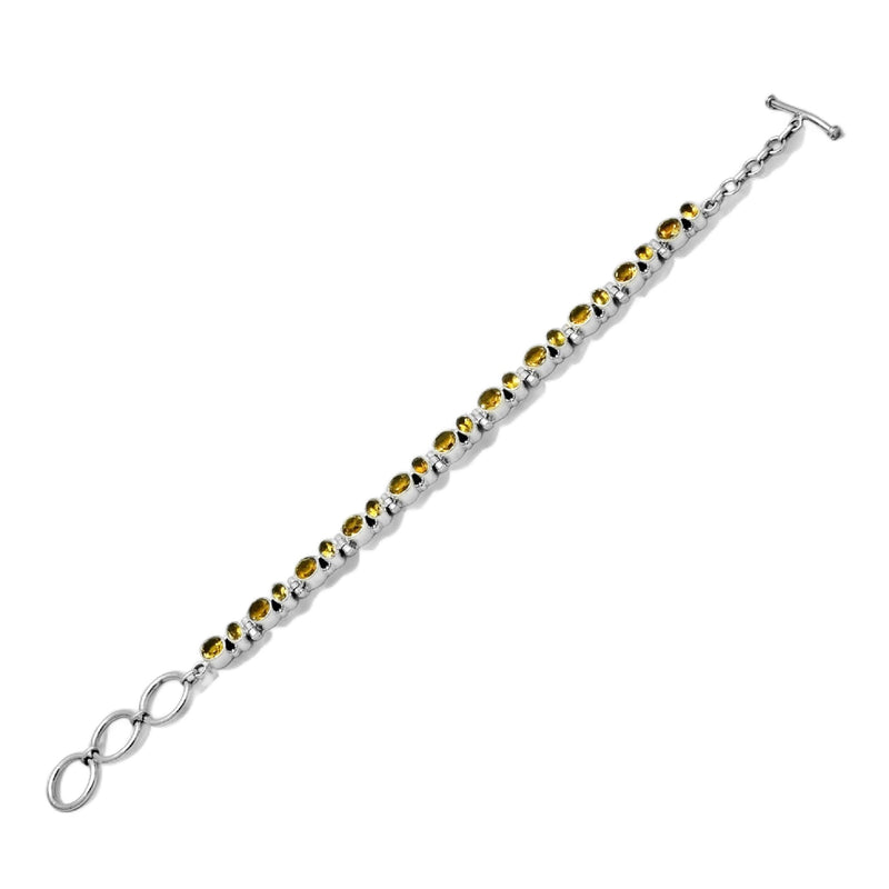 Sterling Silver Citrine Bracelet SSBR95
