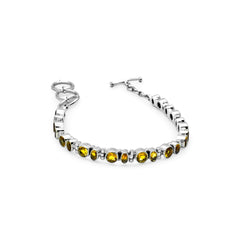 Sterling Silver Citrine Bracelet SSBR95
