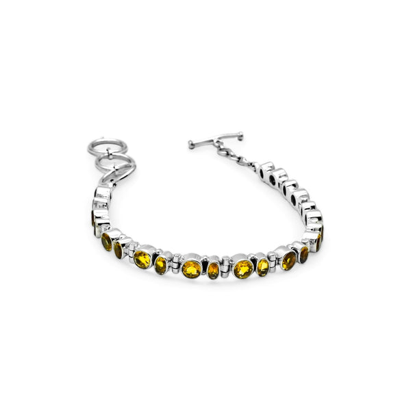 Sterling Silver Citrine Bracelet SSBR95
