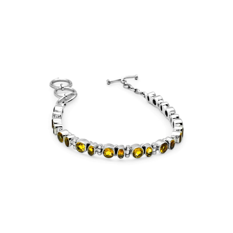 Sterling Silver Citrine Bracelet SSBR95