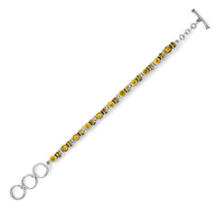 Sterling Silver Citrine Bracelet SSBR95