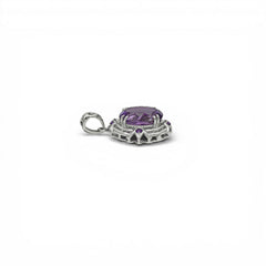 Sterling Silver Amethyst Pendant SSP256