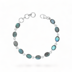 Sterling Silver Labradorite Bracelet SSBR64