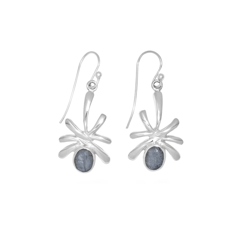 Sterling Silver Labradorite Earrings SSER184