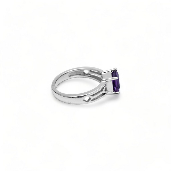 Sterling Silver Amethyst Ring SSR333