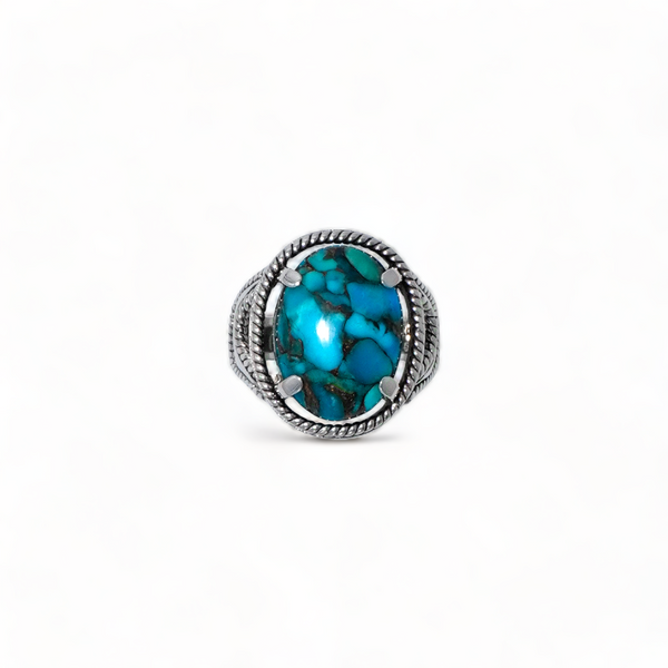 Sterling Silver Copper Turquoise Ring SSR43