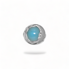 Sterling Silver Aqua Calcedony Ring SSR57