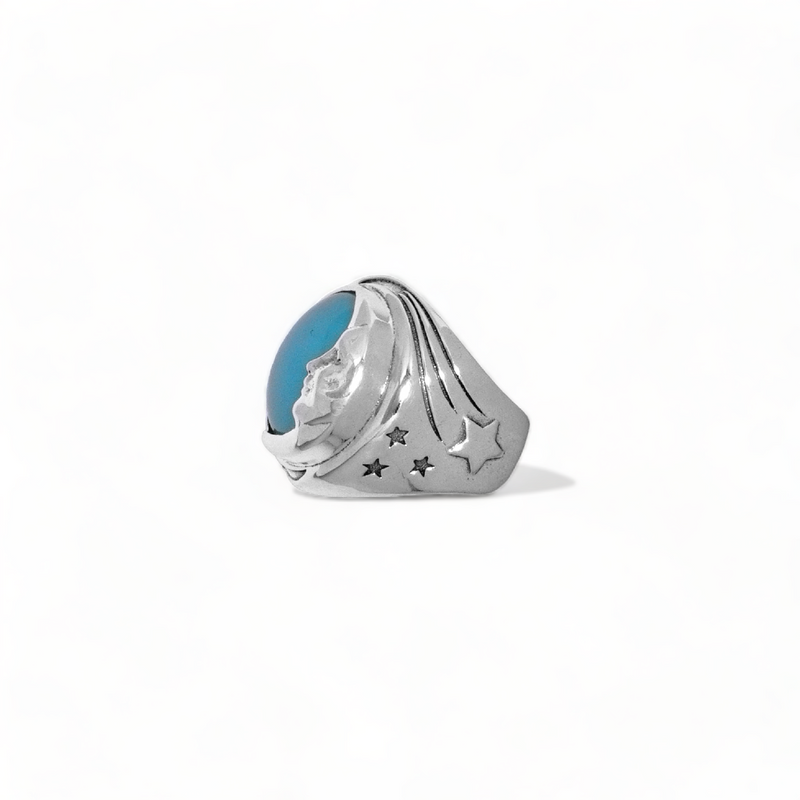 Sterling Silver Aqua Calcedony Ring SSR57