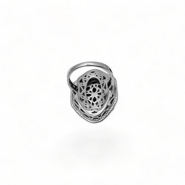 Sterling Silver Blue Topaz Ring SSR1