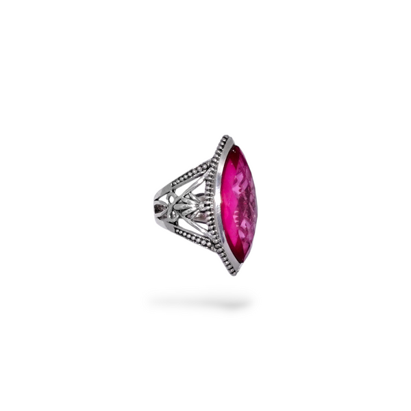 Sterling Silver Pink Quartz Ring SSR27