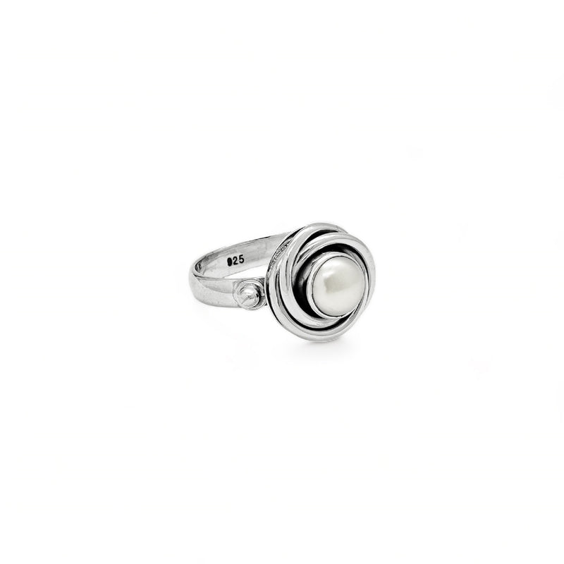 Sterling Silver Pearl Ring SSR44
