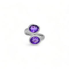 Sterling Silver Amethyst Ring SSR190