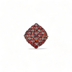 Sterling Silver Garnet Ring SSR63