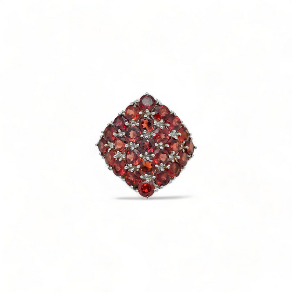 Sterling Silver Garnet Ring SSR63