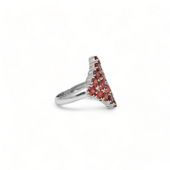 Sterling Silver Garnet Ring SSR63