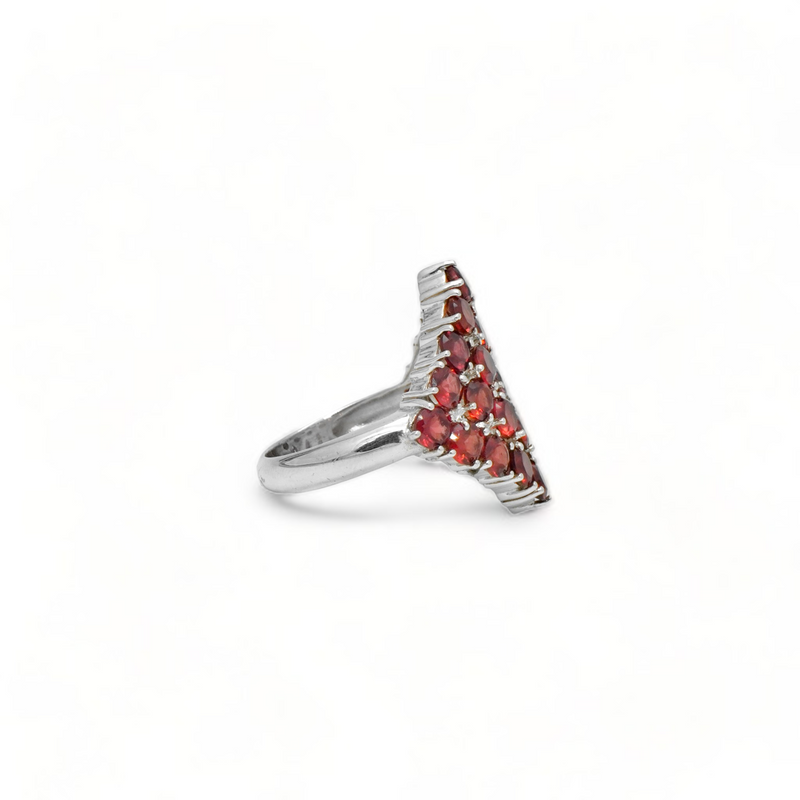 Sterling Silver Garnet Ring SSR63