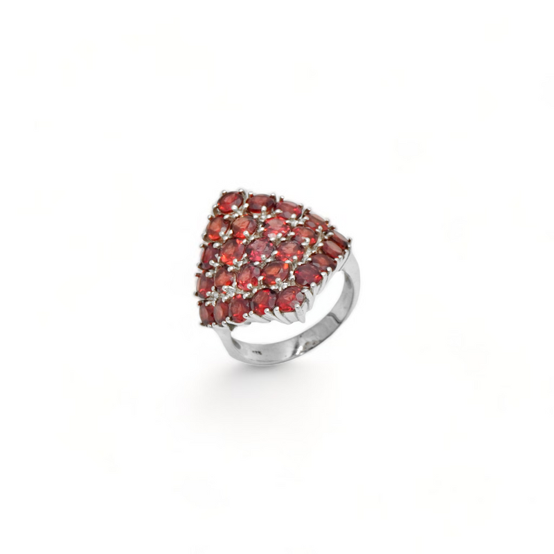 Sterling Silver Garnet Ring SSR63