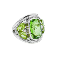 Sterling Silver Multi Gemstone Ring SSR55