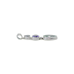 Sterling Silver Multi Gemstone Pendant SSP127