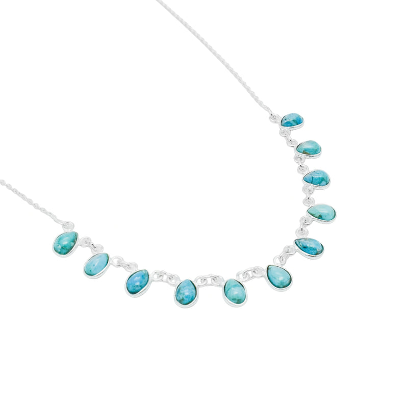 Sterling Silver Turquoise Necklace SSN4