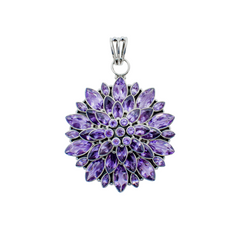 Sterling Silver Amethyst Pendant SSP146