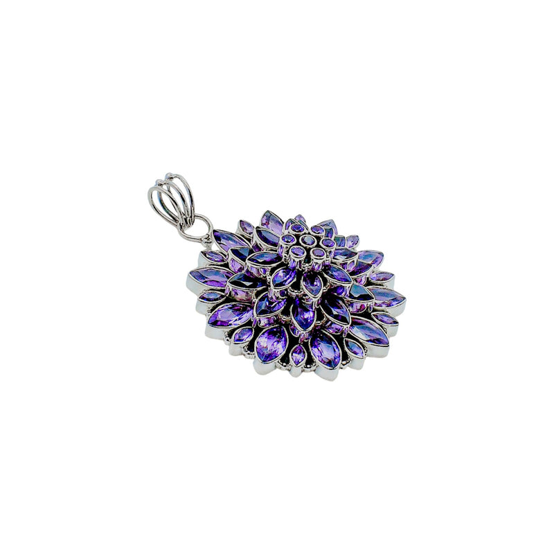 Sterling Silver Amethyst Pendant SSP146