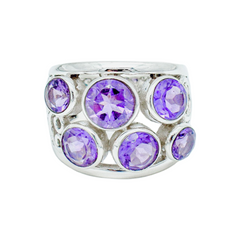 Sterling Silver Amethyst Ring SSR165