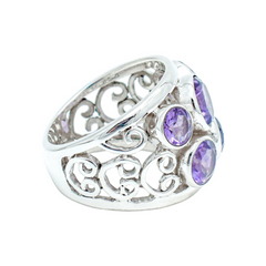 Sterling Silver Amethyst Ring SSR165