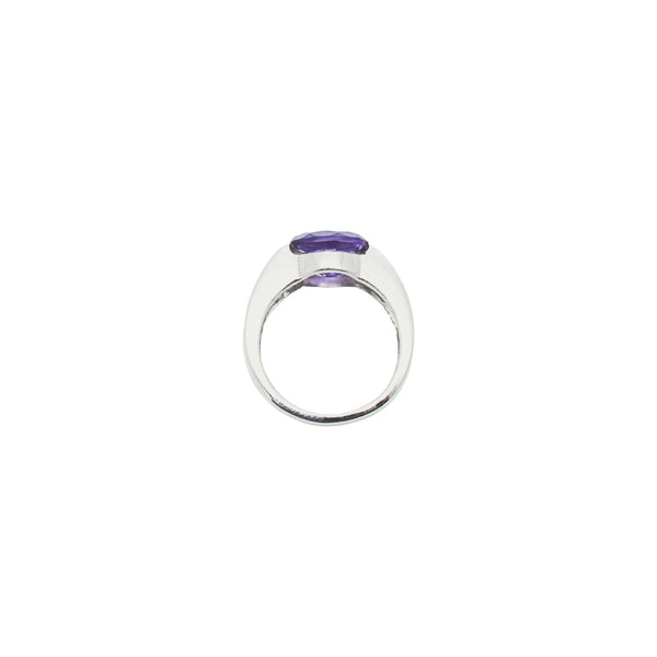 Sterling Silver Amethyst Ring SSR227