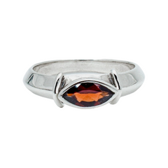 Sterling Silver Garnet Ring SSR150