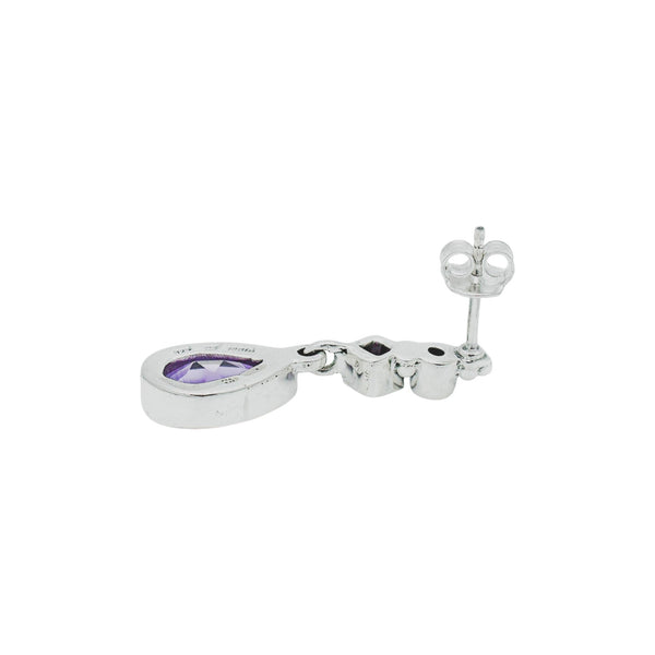 Sterling Silver Amethyst Earrings SSER95