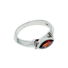 Sterling Silver Garnet Ring SSR150