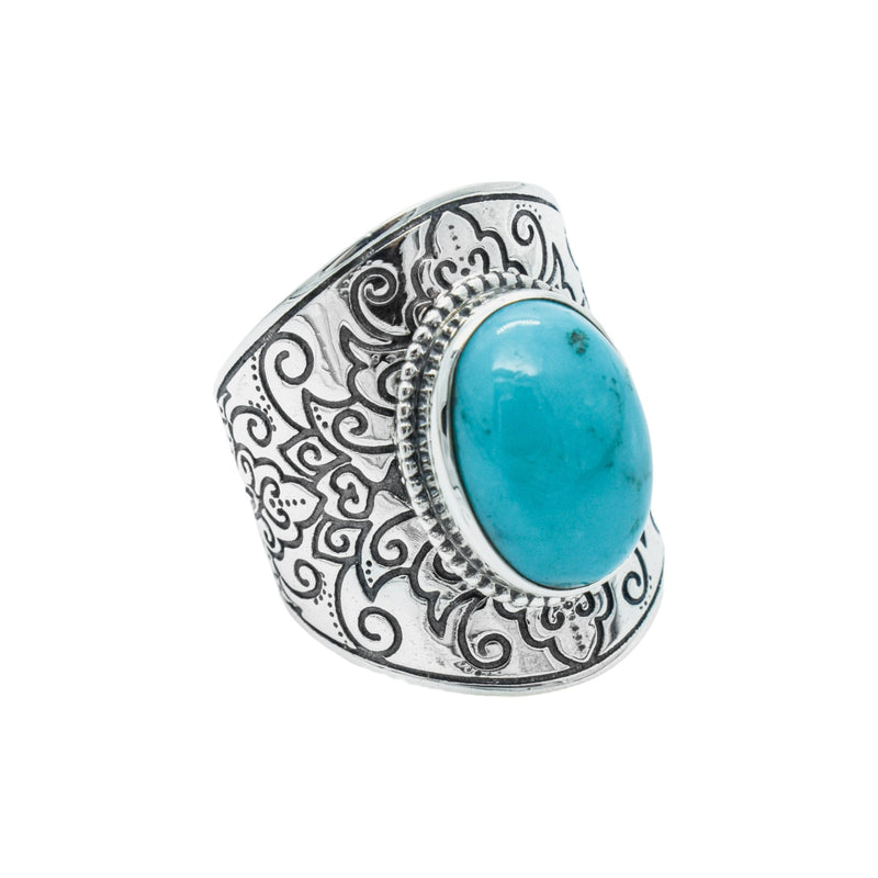 Sterling Silver Arizona Turquoise Ring SSR239