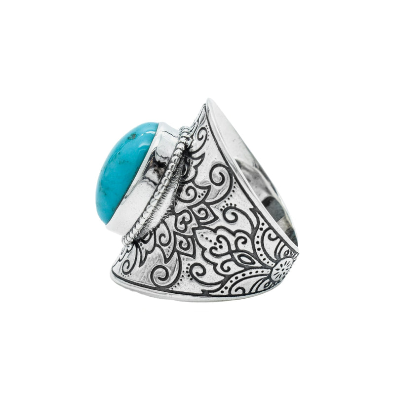 Sterling Silver Arizona Turquoise Ring SSR239