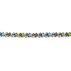 Sterling Silver Multi gemstone Bracelet SSBR61