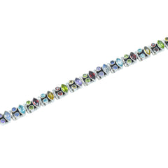 Sterling Silver Multi gemstone Bracelet SSBR61