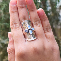 Sterling Silver Moonstone Ring SSR62