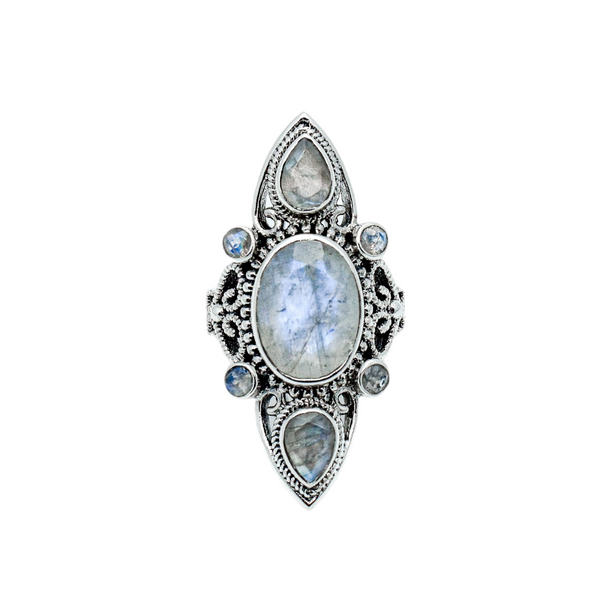 Sterling Silver Moonstone Ring SSR142