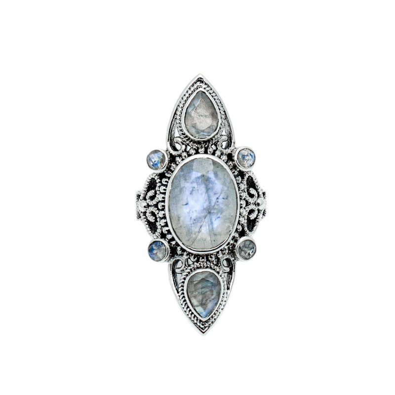 Sterling Silver Moonstone Ring SSR142
