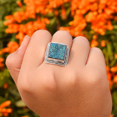 Sterling Silver Druzy Ring SSR26