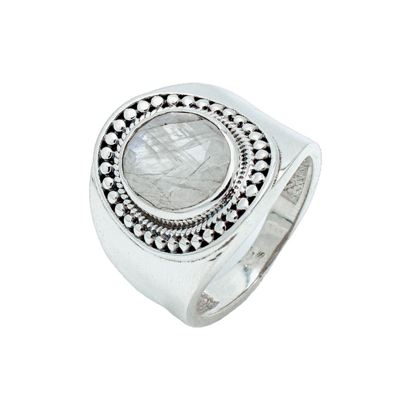 Sterling Silver Moonstone Ring SSR164