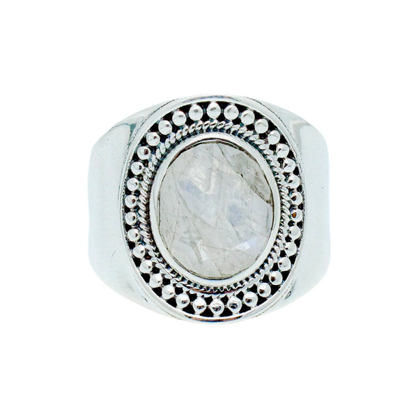 Sterling Silver Moonstone Ring SSR164