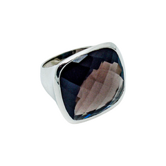 Sterling Silver Smoky Quartz Ring SSR166