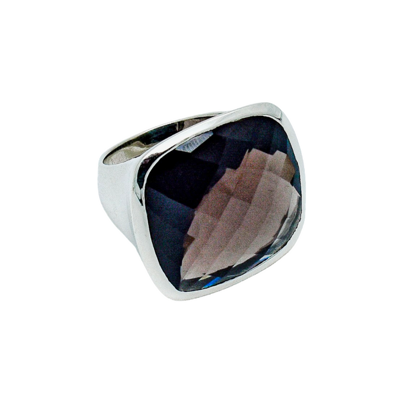 Sterling Silver Smoky Quartz Ring SSR166