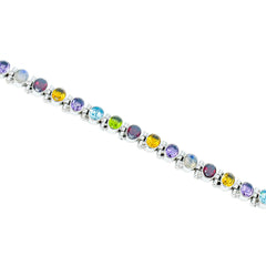 Sterling Silver Multi gemstone Bracelet SSBR62