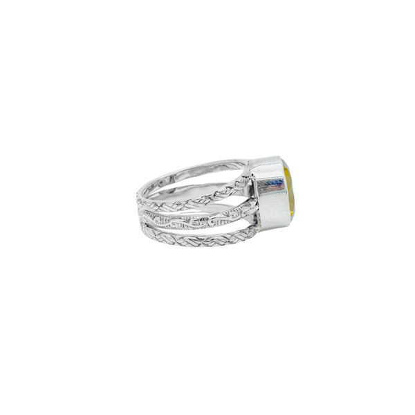 Sterling Silver Citrine Ring SSR212