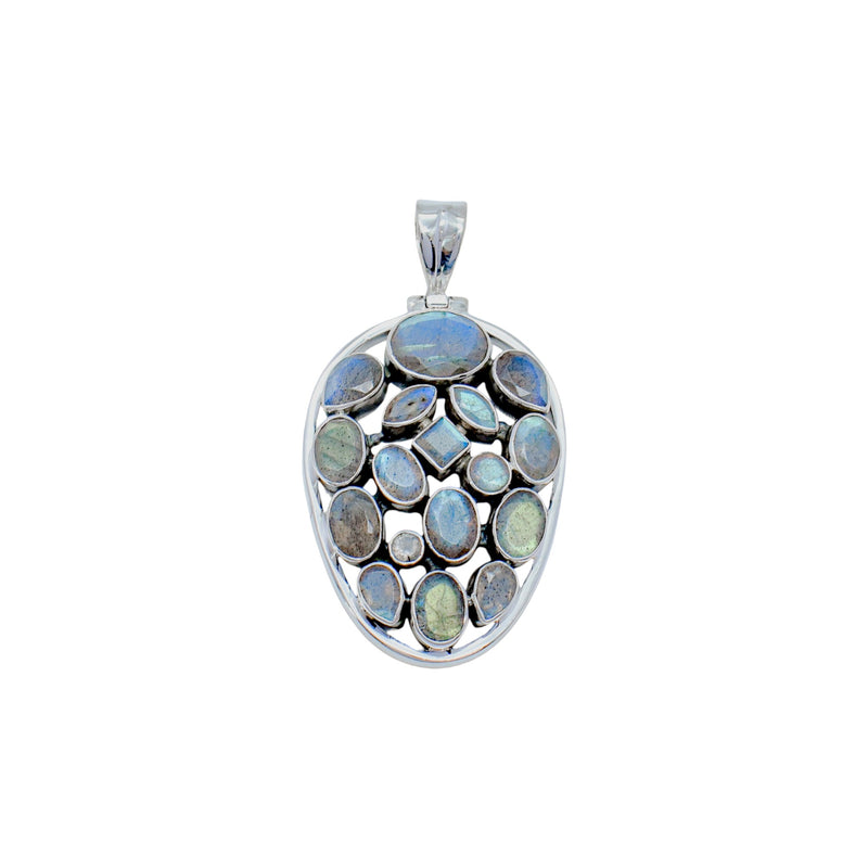 Sterling Silver Labradorite Pendant SSP89