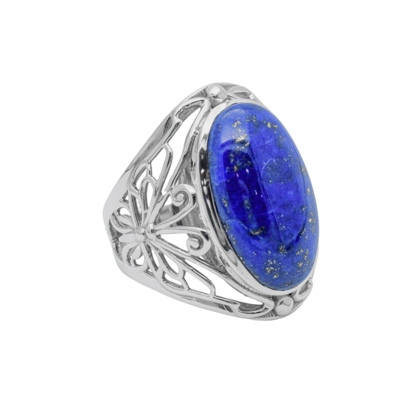 Sterling Silver Lapis Lazuli Ring SSR129