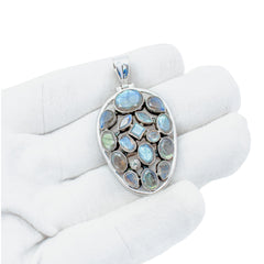 Sterling Silver Labradorite Pendant SSP89